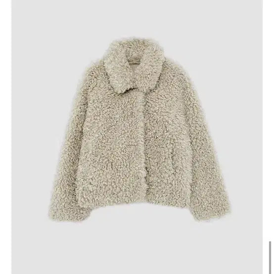 [BUNJANG] Beige Fur Jacket / 베이지 퍼자켓