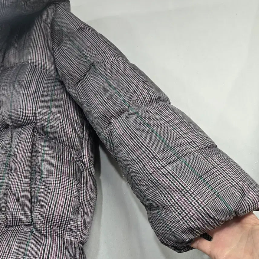 [BUNJANG] SL Checkered Duck Down Padding Jacket / Sl 체크 오리털패딩