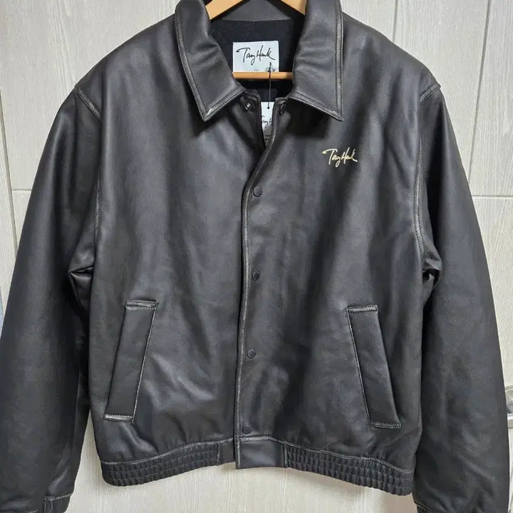 [BUNJANG] Tony Hawk Black Leather Jacket / Tony Hawk 토니호크 블랙 레더 자켓L(105)