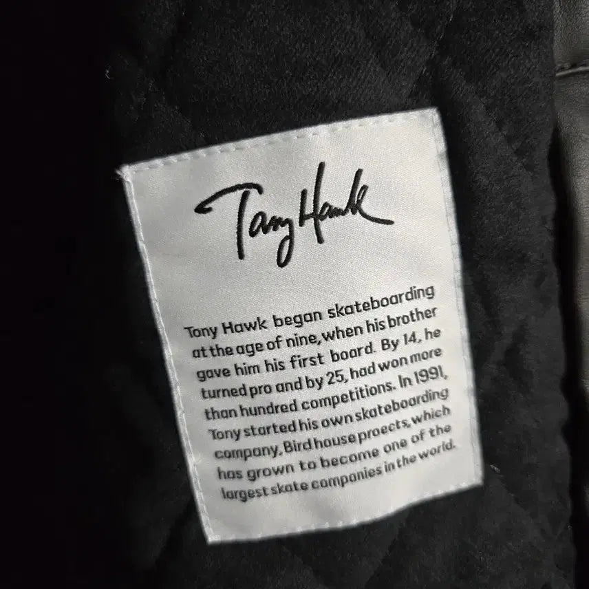 [BUNJANG] Tony Hawk Black Leather Jacket / Tony Hawk 토니호크 블랙 레더 자켓L(105)
