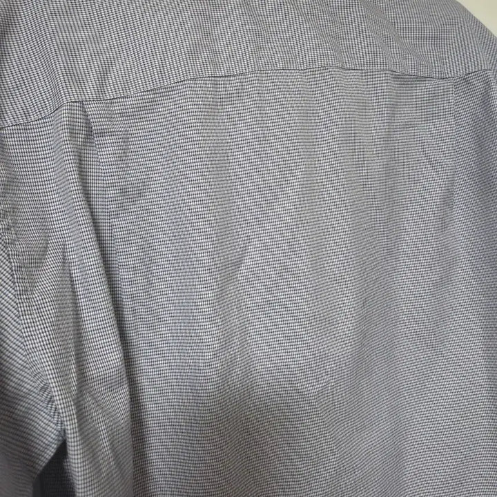 [BUNJANG] S.T. Dupont Men's Long Sleeve Shirt Fine Check Pattern / 에스티듀퐁 남성 긴팔 셔츠 잔체크 패턴