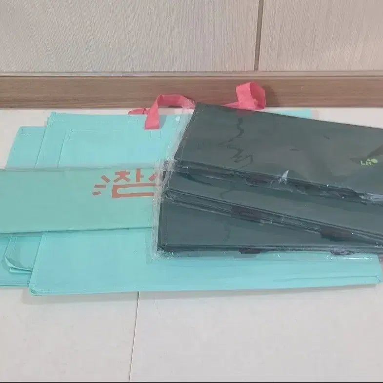 [SOLD OUT] 타포린백 쇼핑백 장바구니 가방 민트 카키 새제품