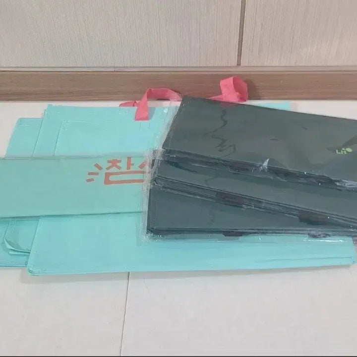 [SOLD OUT] 타포린백 쇼핑백 장바구니 가방 민트 카키 새제품