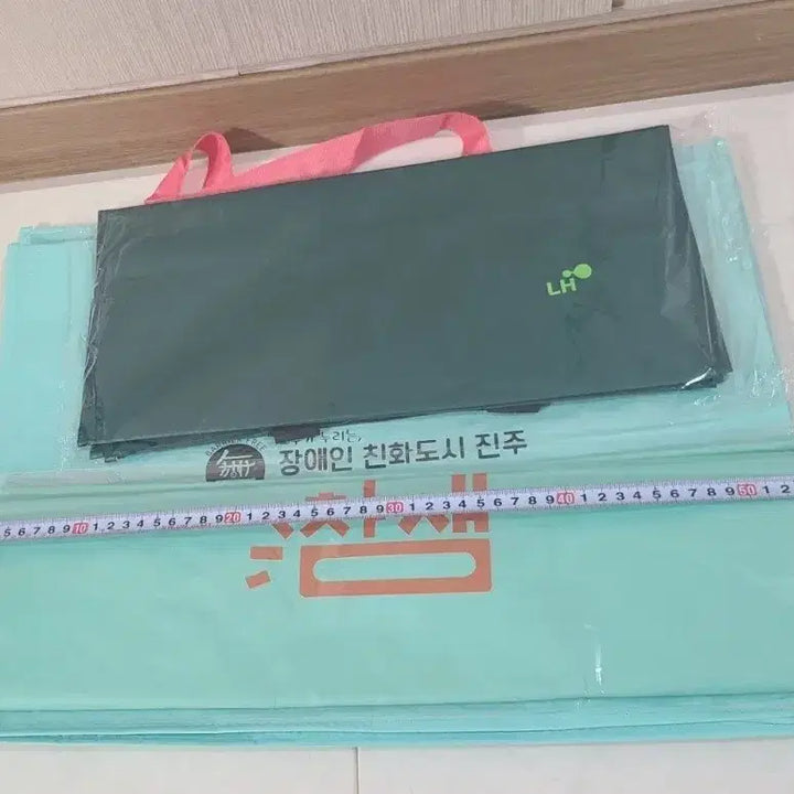 [SOLD OUT] 타포린백 쇼핑백 장바구니 가방 민트 카키 새제품