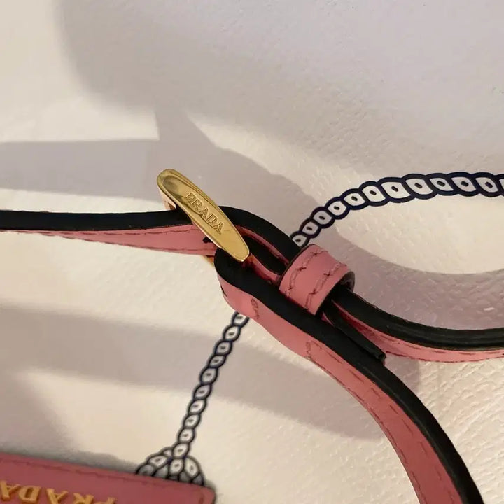 [BUNJANG] Prada Double Panier Small Pink Handbag / 프라다 두블레 파니에 스몰 핑크 프라다 가방