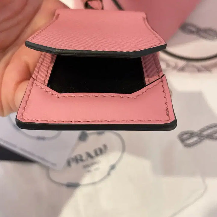 [BUNJANG] Prada Double Panier Small Pink Handbag / 프라다 두블레 파니에 스몰 핑크 프라다 가방