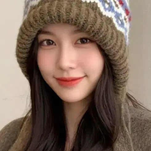 [BUNJANG] Unbranded Winter Knit Beanie / ( 새제품 ) 여성 겨울 포근 니트 비니  ( 무료배송 )