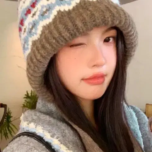 [BUNJANG] Unbranded Winter Knit Beanie / ( 새제품 ) 여성 겨울 포근 니트 비니  ( 무료배송 )