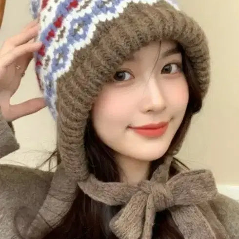 [BUNJANG] Unbranded Winter Knit Beanie / ( 새제품 ) 여성 겨울 포근 니트 비니  ( 무료배송 )