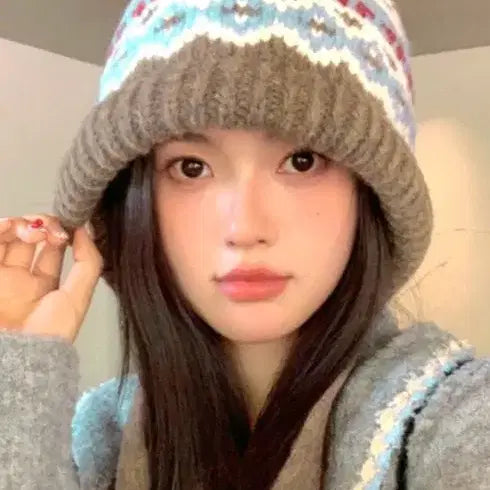 [BUNJANG] Unbranded Winter Knit Beanie / ( 새제품 ) 여성 겨울 포근 니트 비니  ( 무료배송 )