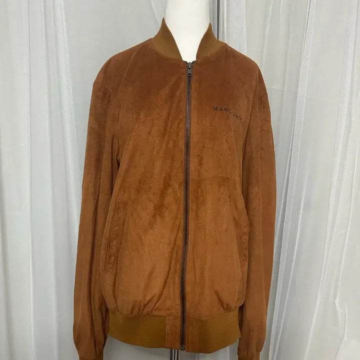 [BUNJANG] NCT Mark Suede Bomber Jacket / 마크제이콥스 스웨이드 모카무스 봄버 자켓