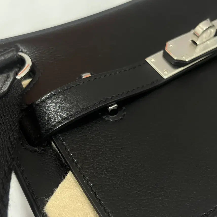 [BUNJANG] Hermes Jypsiere Mini 89 Noir Black Crossbody Bag / 에르메스 집시에르 미니 89 noir 블랙 은장 hermes