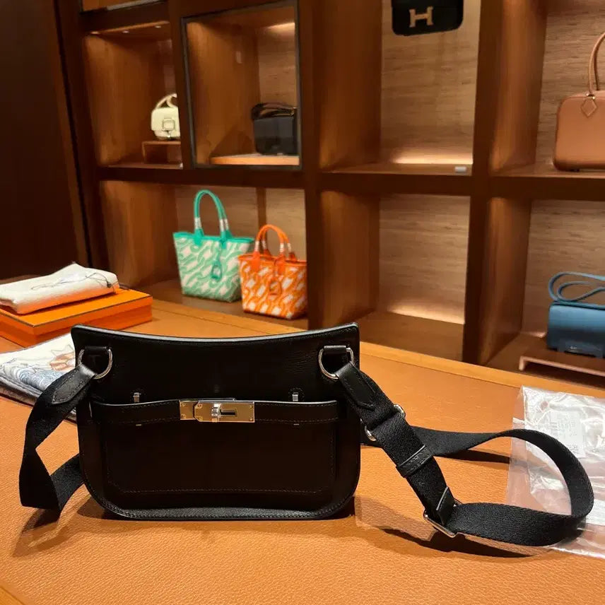 [BUNJANG] Hermes Jypsiere Mini 89 Noir Black Crossbody Bag / 에르메스 집시에르 미니 89 noir 블랙 은장 hermes