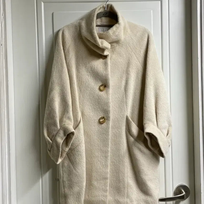 [BUNJANG] Mine Lama Wool Blend Coat / 한섬 마인 라마 혼방 울 코트