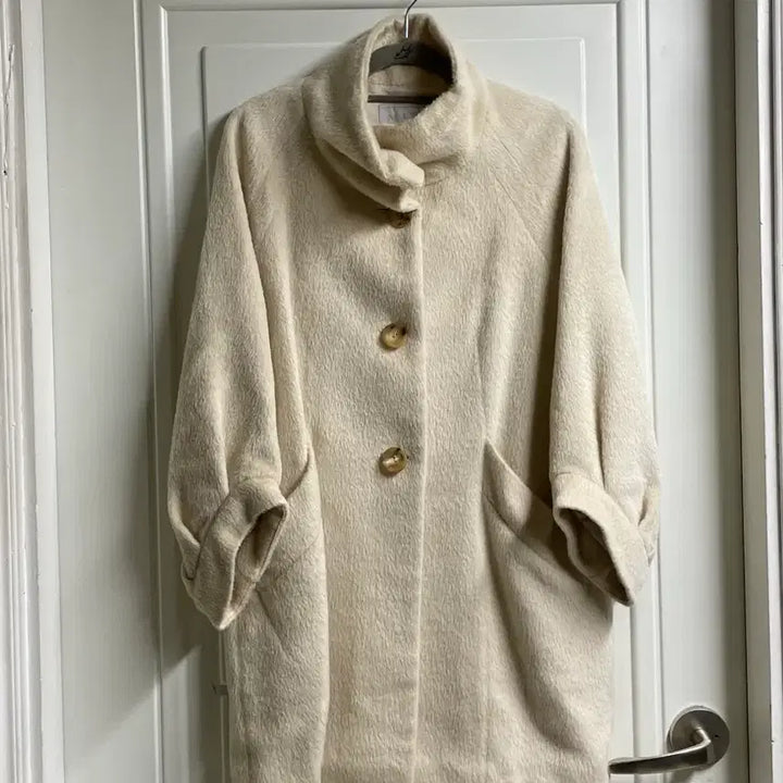 [BUNJANG] Mine Lama Wool Blend Coat / 한섬 마인 라마 혼방 울 코트
