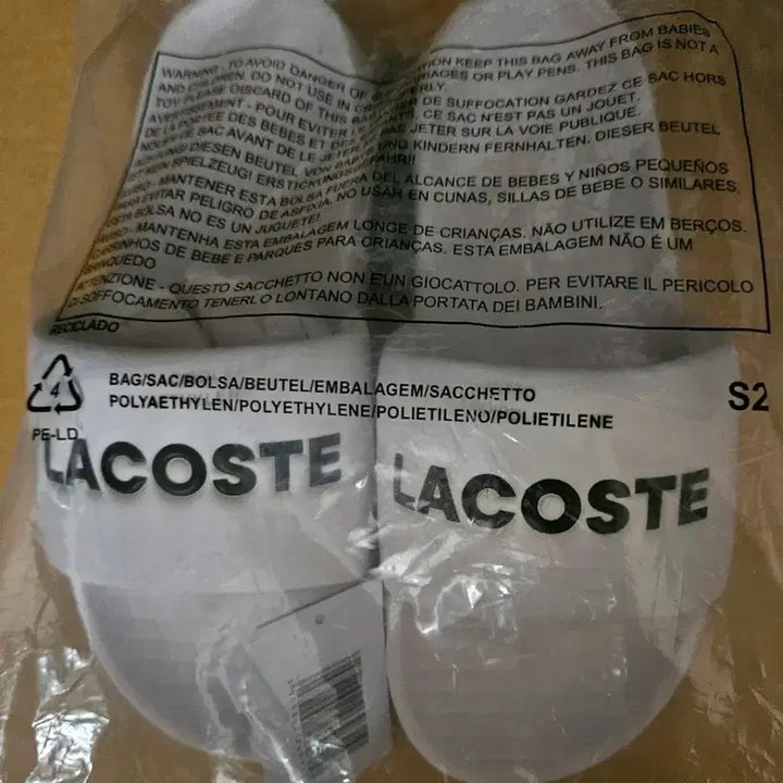 [BUNJANG] Lacoste Six Slides White 250mm / 라코스테 여섯 슬리퍼 화이트 250사이즈 슬라이드