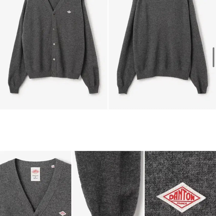 [BUNJANG] Danton V-Neck Cardigan Carbon 25FW / [40] 25FW 단톤 브이넥 가디건 카본컬러