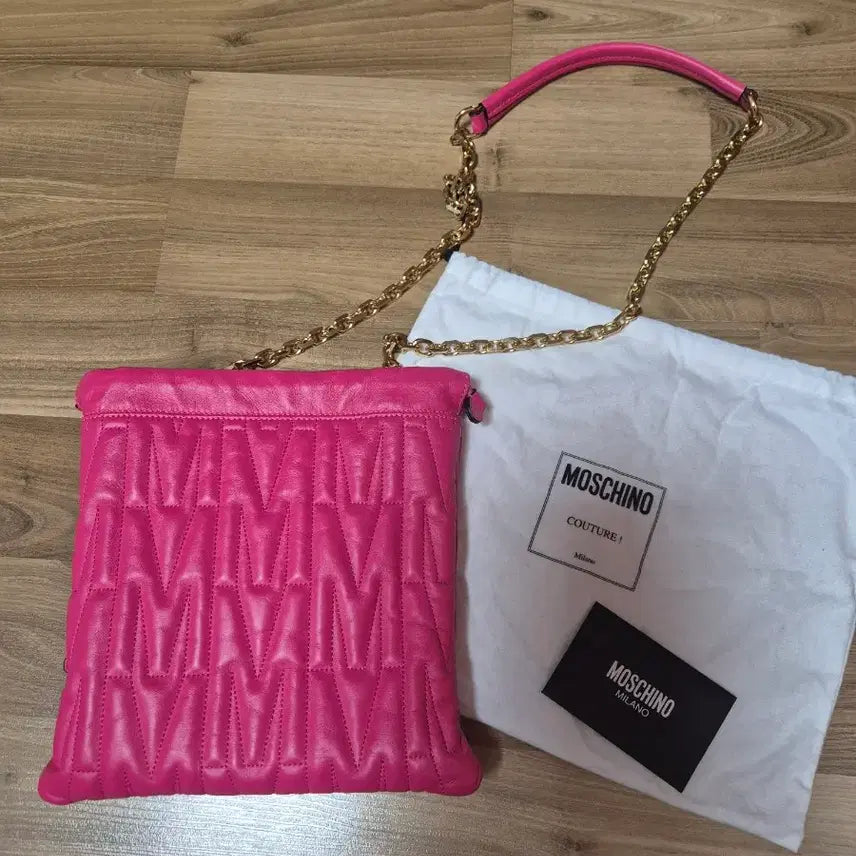 [BUNJANG] MOSCHINO Leather Shoulder Cross Bag / 이태리 MOSCHINO 모스키노 가죽  숄더 크로스 백