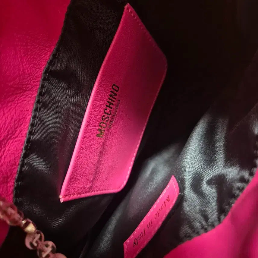 [BUNJANG] MOSCHINO Leather Shoulder Cross Bag / 이태리 MOSCHINO 모스키노 가죽  숄더 크로스 백