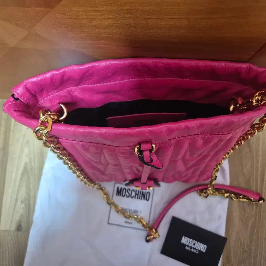 [BUNJANG] MOSCHINO Leather Shoulder Cross Bag / 이태리 MOSCHINO 모스키노 가죽  숄더 크로스 백