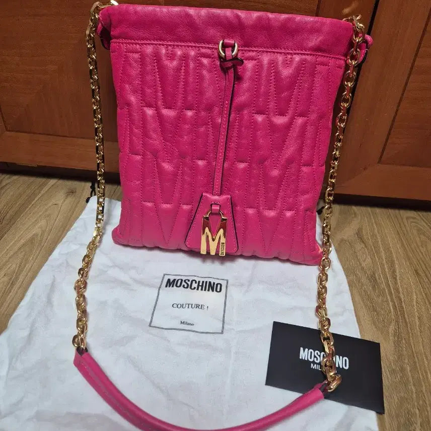 [BUNJANG] MOSCHINO Leather Shoulder Cross Bag / 이태리 MOSCHINO 모스키노 가죽  숄더 크로스 백