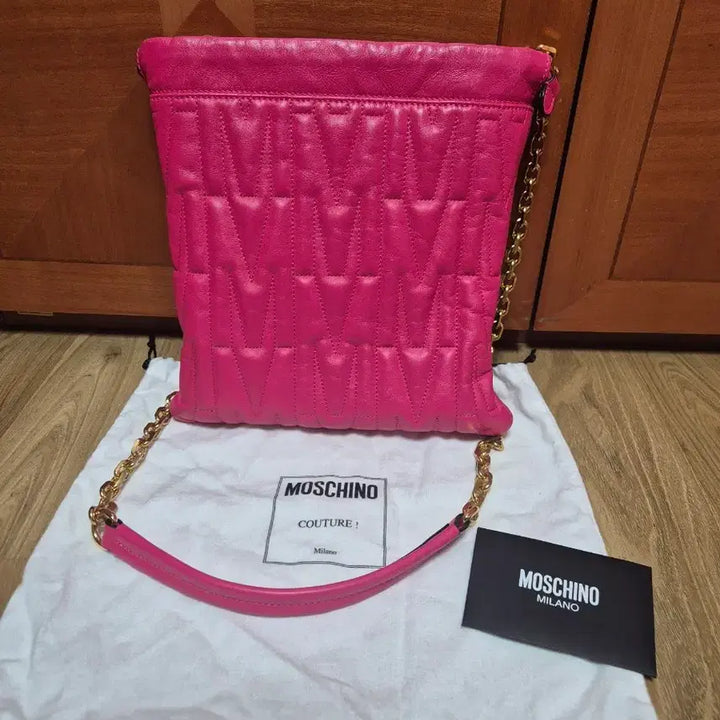 [BUNJANG] MOSCHINO Leather Shoulder Cross Bag / 이태리 MOSCHINO 모스키노 가죽  숄더 크로스 백