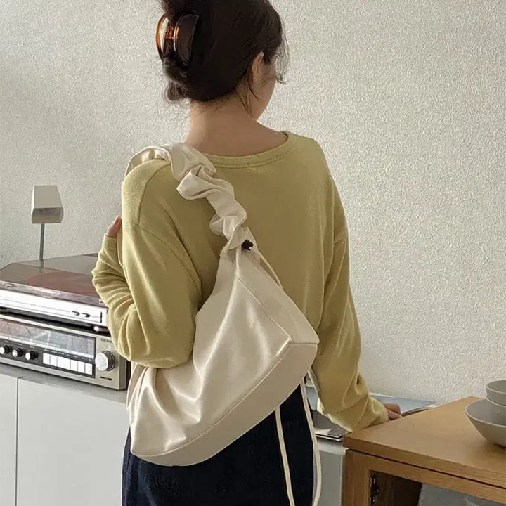 [BUNJANG] Ruby&tin One Shoulder Shirring Two-Way Big Shoulder Bag / 루비나틴 원숄더 셔링 투웨이 빅 숄더백