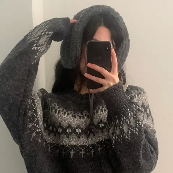 [BUNJANG] Nainy Grey Fleece Ear Muffs / 새상품) 나이니 뽀글 양털 퍼 귀도리 귀마개 그레이