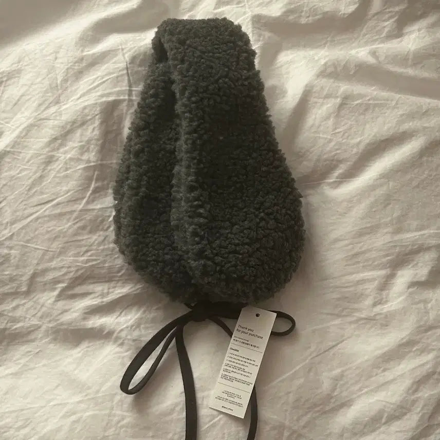 [BUNJANG] Nainy Grey Fleece Ear Muffs / 새상품) 나이니 뽀글 양털 퍼 귀도리 귀마개 그레이