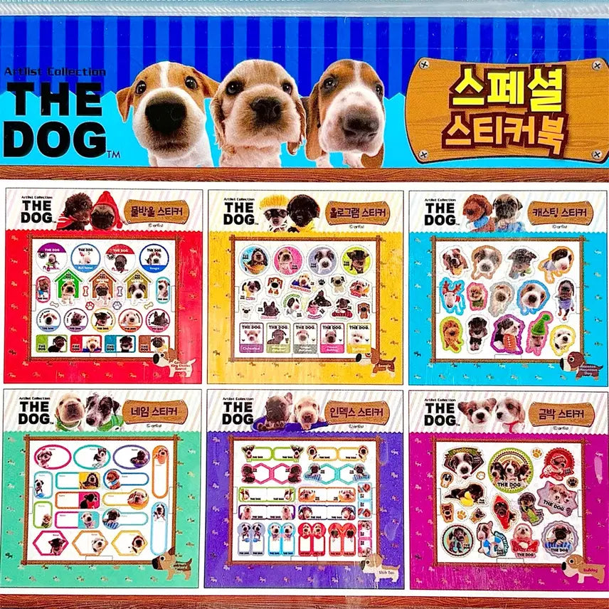 [BUNJANG] The Dog Sticker Book / [고전문구] 더독 강아지 스티커북