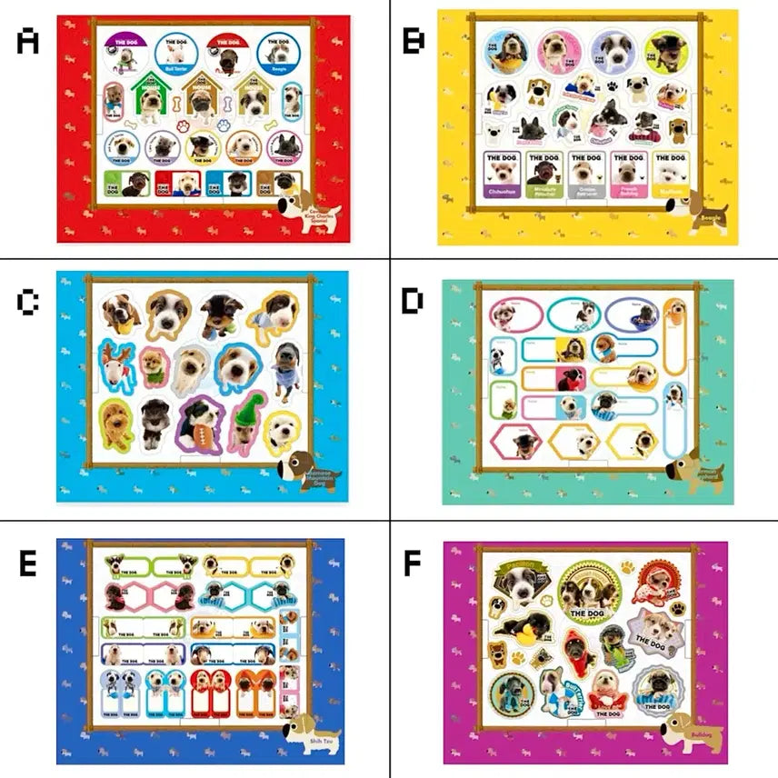 [BUNJANG] The Dog Sticker Book / [고전문구] 더독 강아지 스티커북