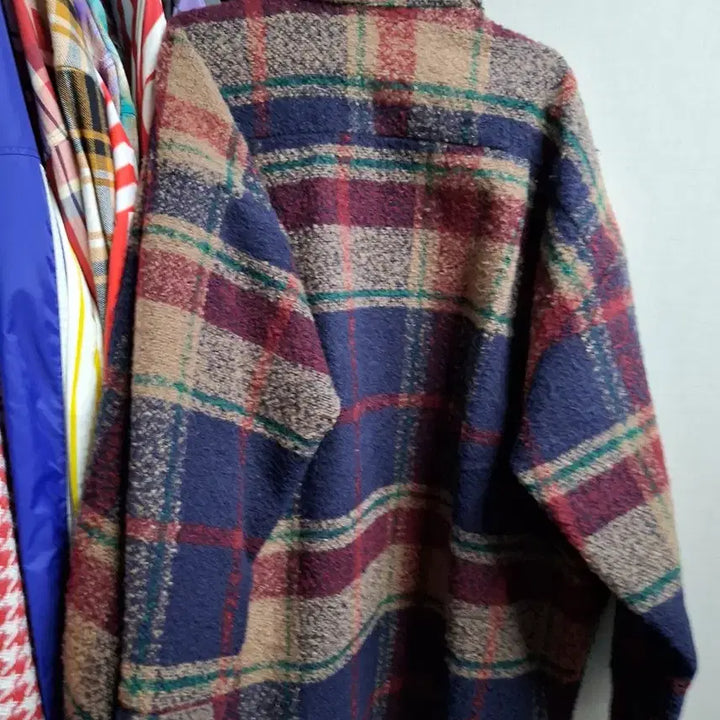 [BUNJANG] Checkered Shirt Cardigan Jacket - Large / 체크 셔츠 가디건 자켓 라지