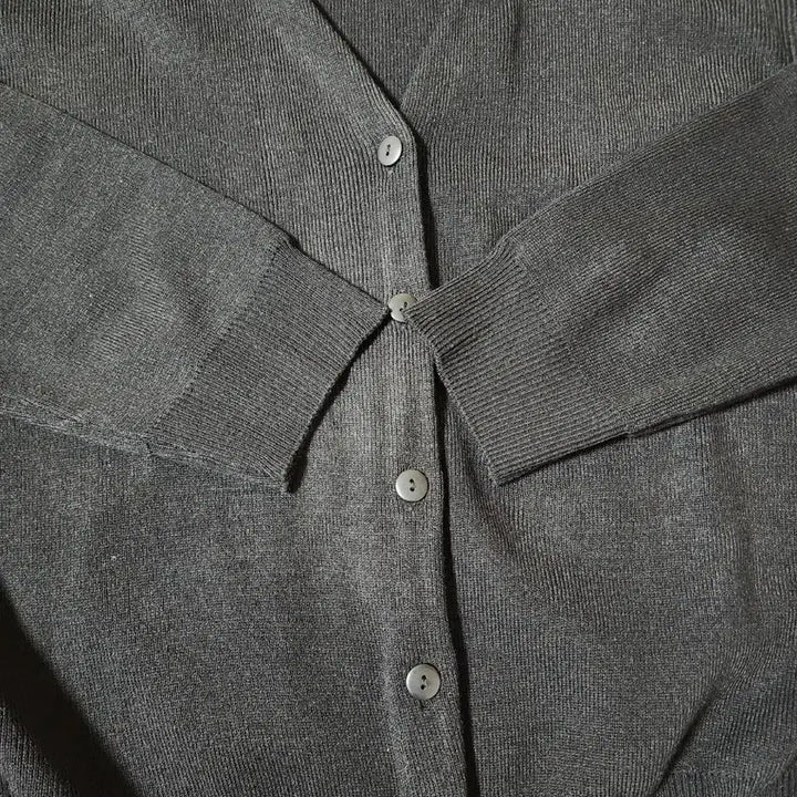 [BUNJANG] Slow and Plain Day Basic Cardigan Black / 슬로우앤드 플레인 데이베이직 가디건 블랙