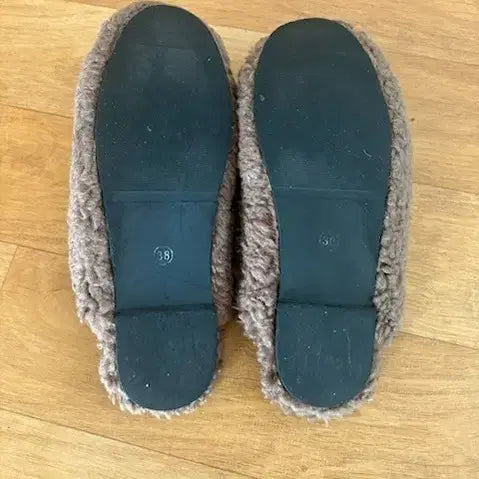 [BUNJANG] Nike Brown Fur Slippers / #마지막 가격 내림#나이키 브라운 털 슬리퍼