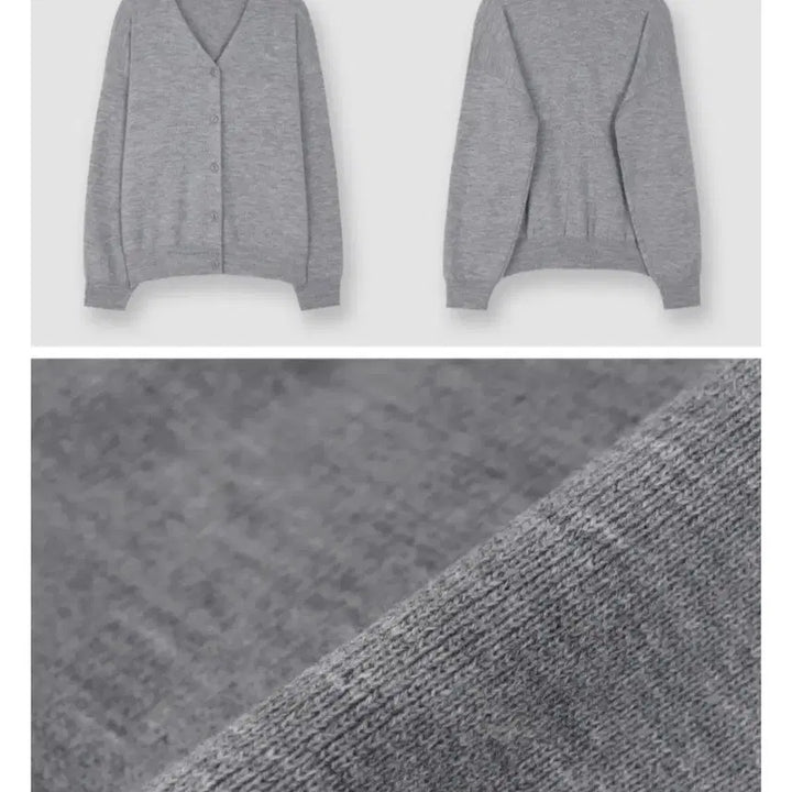 [BUNJANG] Slow and Simple Day Basic Cardigan Grey / 슬로우앤드 데이 베이직 가디건 그레이