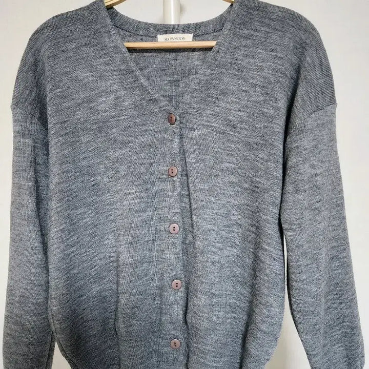 [BUNJANG] Slow and Simple Day Basic Cardigan Grey / 슬로우앤드 데이 베이직 가디건 그레이