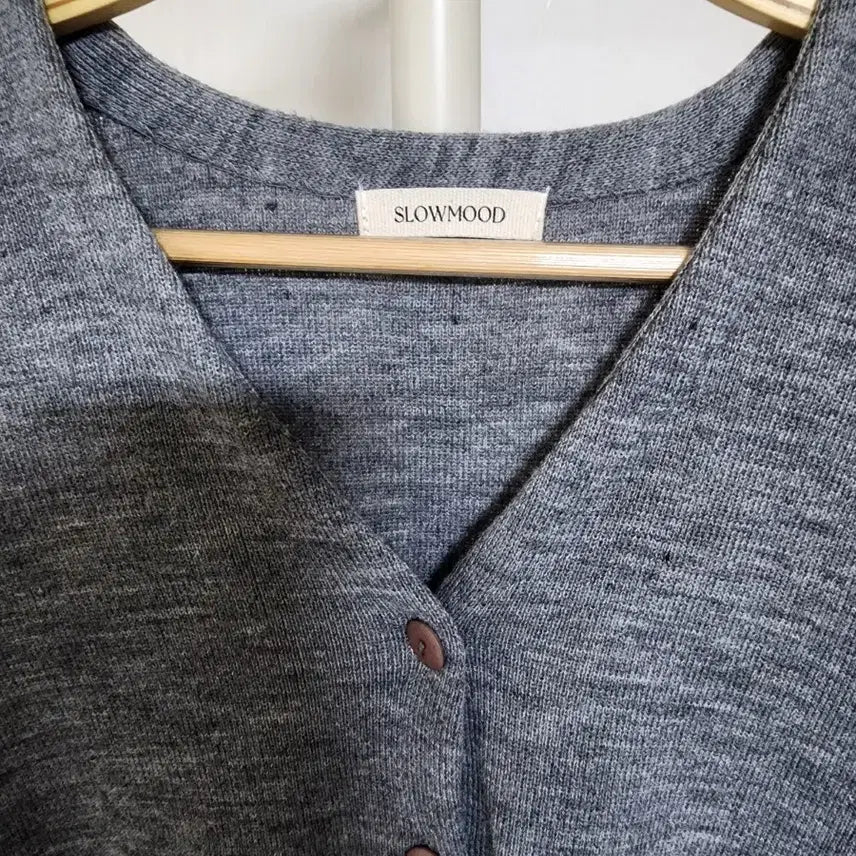 [BUNJANG] Slow and Simple Day Basic Cardigan Grey / 슬로우앤드 데이 베이직 가디건 그레이