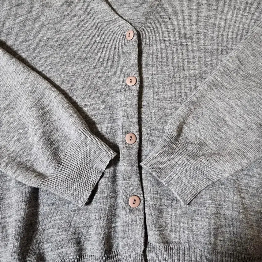 [BUNJANG] Slow and Simple Day Basic Cardigan Grey / 슬로우앤드 데이 베이직 가디건 그레이