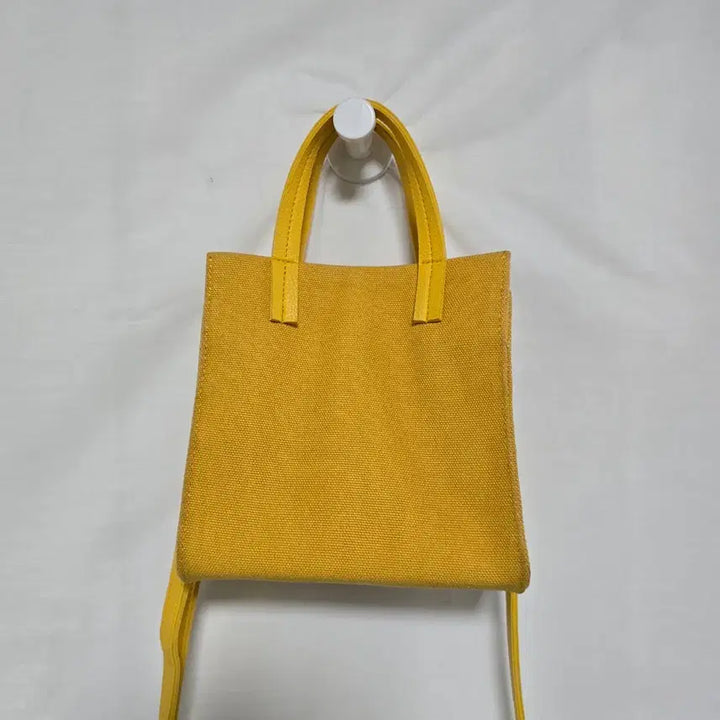 [BUNJANG] Alice Martha Yellow Square Mini Tote Crossbody Bag / 앨리스 마샤 옐로우 사각 미니 토트백 크로스백 0129