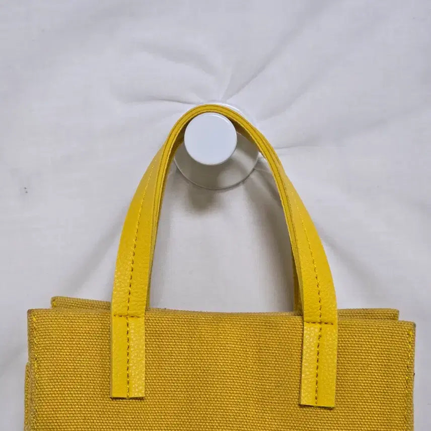 [BUNJANG] Alice Martha Yellow Square Mini Tote Crossbody Bag / 앨리스 마샤 옐로우 사각 미니 토트백 크로스백 0129