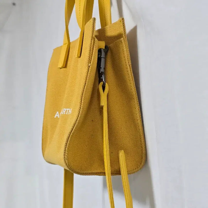 [BUNJANG] Alice Martha Yellow Square Mini Tote Crossbody Bag / 앨리스 마샤 옐로우 사각 미니 토트백 크로스백 0129