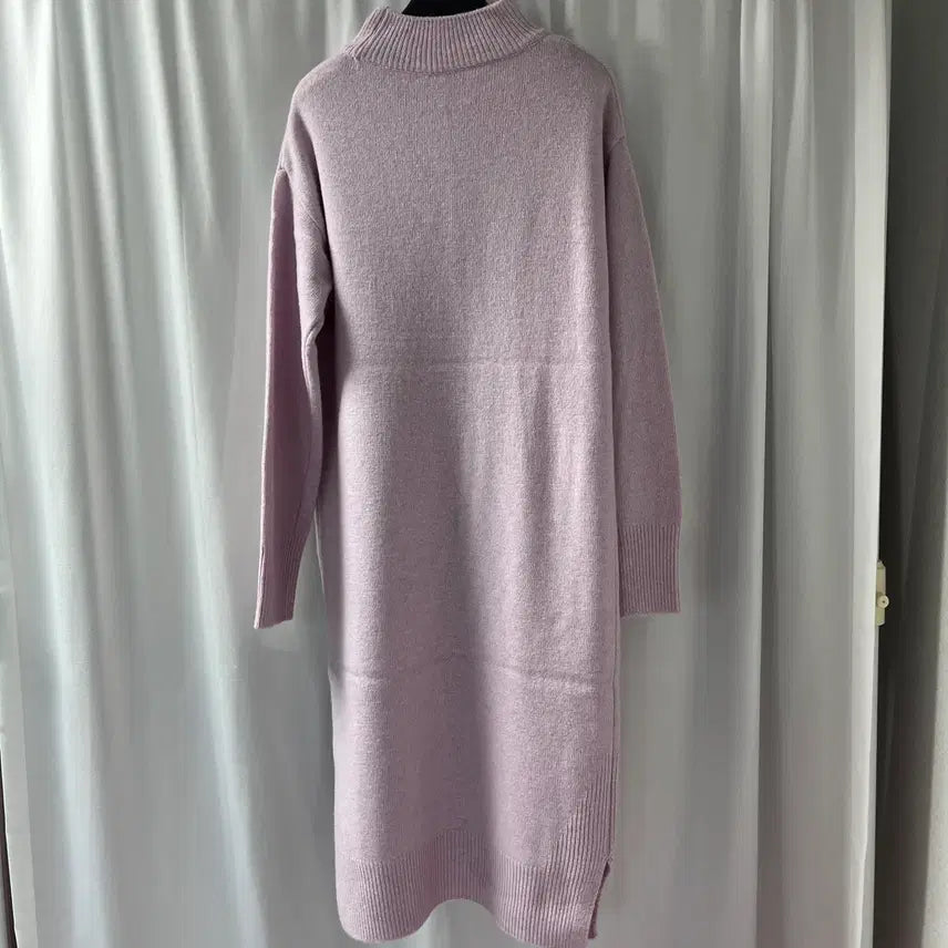 [BUNJANG] Cashmere Knit Long Dress / 새옷) 연보라 모 캐시미어 니트 롱 원피스