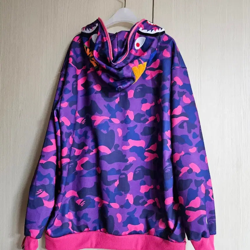 [BUNJANG] Pink Military Hoodie Jacket / 여자 보라핑크 밀리터리 후드집업 66~88사이즈