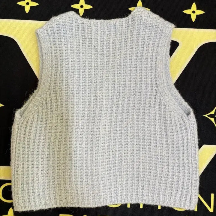 [BUNJANG] EVERCOMMERCE Knit Vest / EVERCOMMERCE 니트 조끼 블루