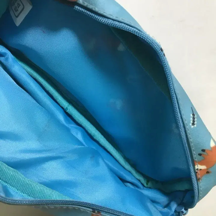[BUNJANG] Sky Blue Fox Pencil Case / 하늘색 여우 필통
