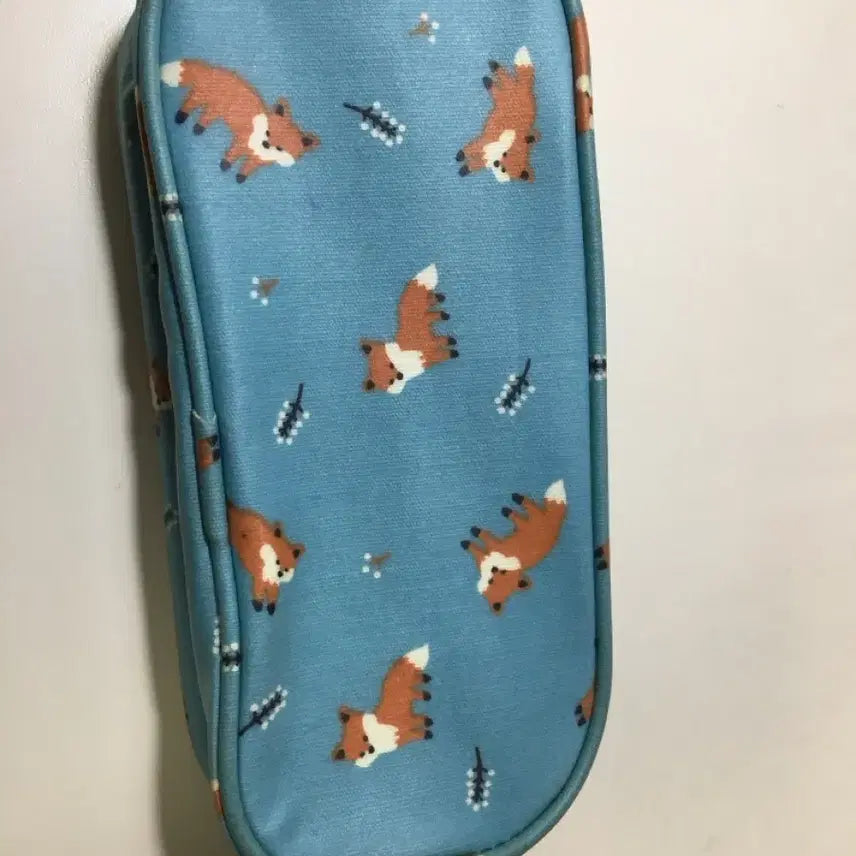 [BUNJANG] Sky Blue Fox Pencil Case / 하늘색 여우 필통