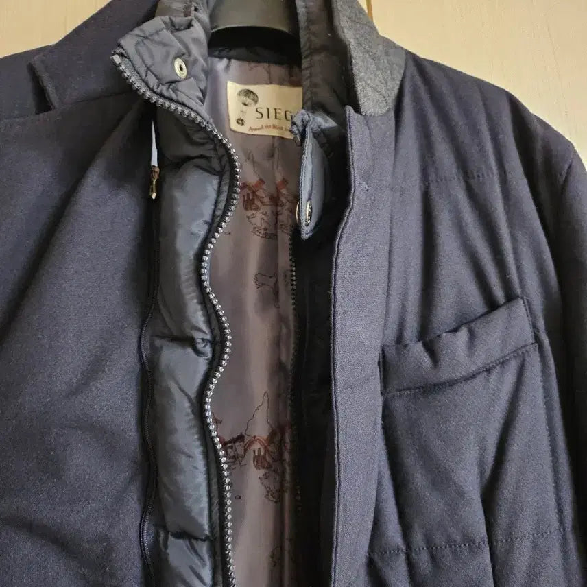 [BUNJANG] ZIG Men's Navy Padded Coat M / (지이크) 남자 남색 패딩코트 M(95)사이즈