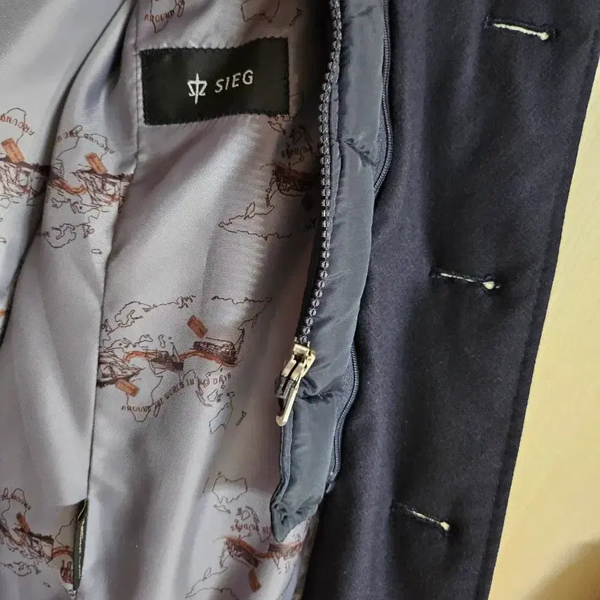 [BUNJANG] ZIG Men's Navy Padded Coat M / (지이크) 남자 남색 패딩코트 M(95)사이즈