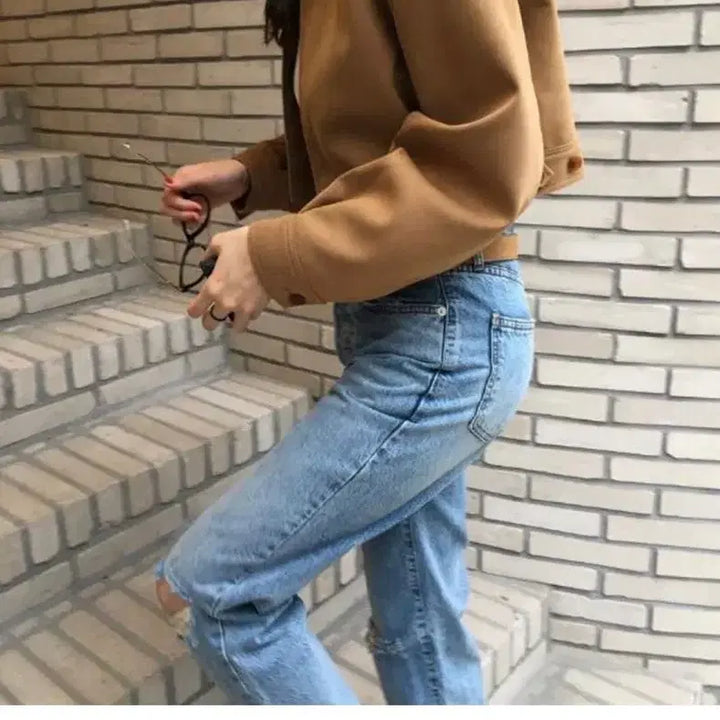 [BUNJANG] London Plat Suede Short Jacket / 런던플랏 스웨이드 숏자켓