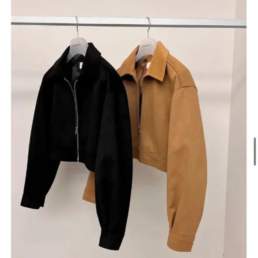 [BUNJANG] London Plat Suede Short Jacket / 런던플랏 스웨이드 숏자켓